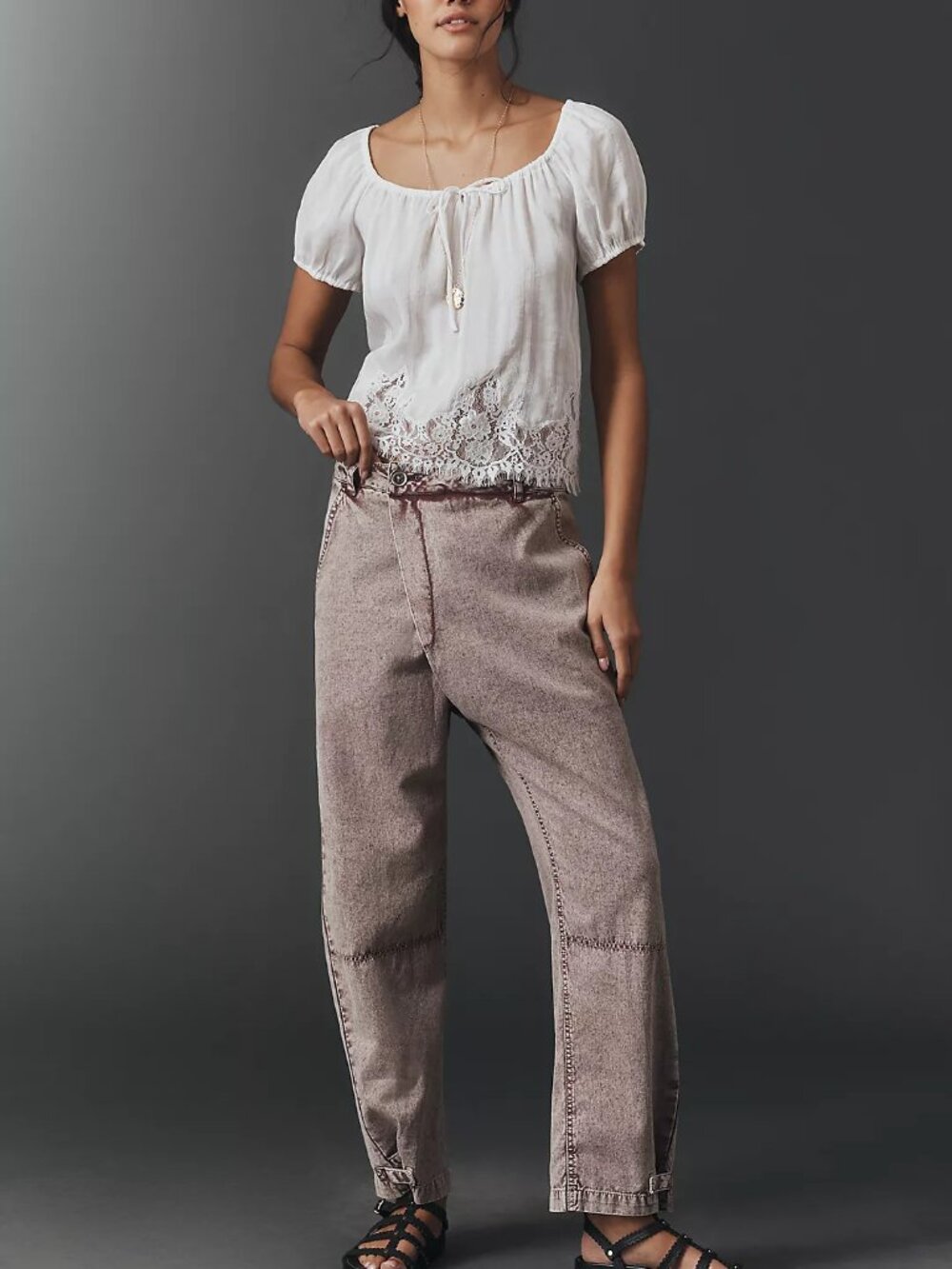 Anthropologie Pilcro Crossover Taper Pants size 27